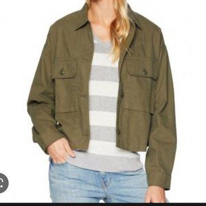 XS VANS Broadway Woven Jacket Olive Green Women XS